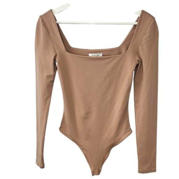 Babaton Tops - Aritzia Babaton Contour Square Neck Long Sleeve Bodysuit, Size Small